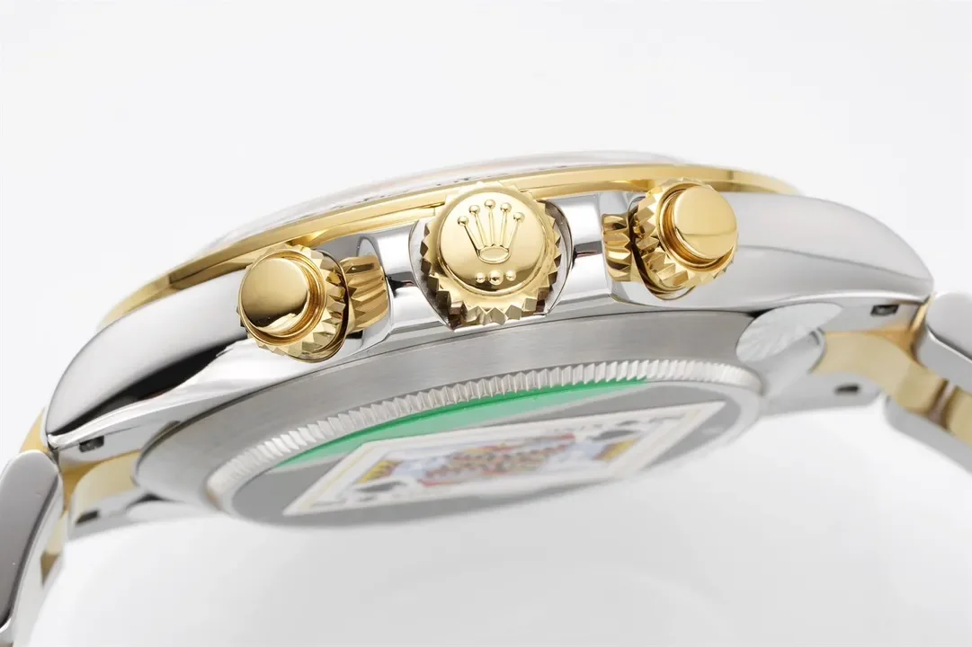 VS Factory Rolex Cosmograph Daytona White Dial Two-Tone Steel and Yellow Gold Chronograph Watch