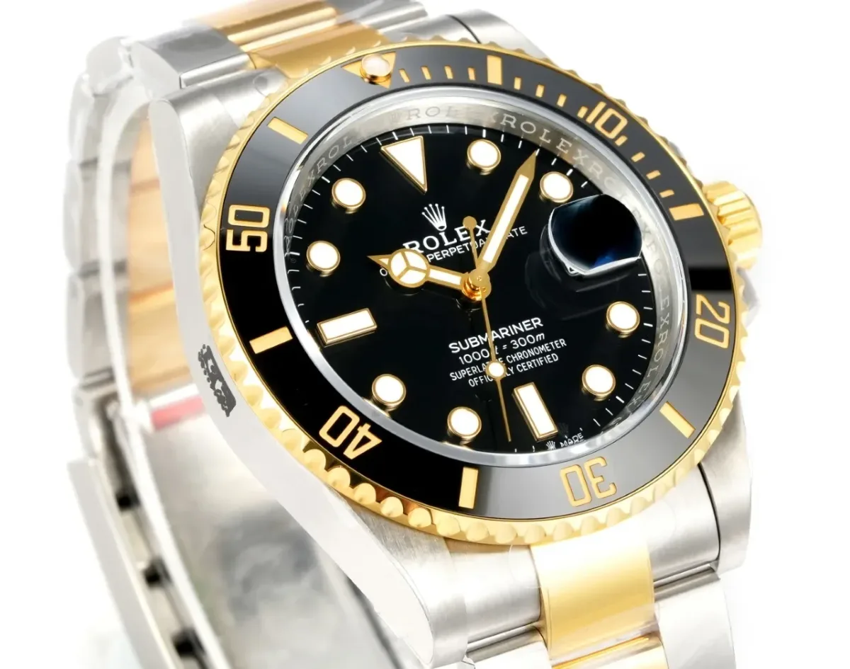 AR Factory Rolex Submariner Date Two-Tone Steel and Yellow Gold Black Watch