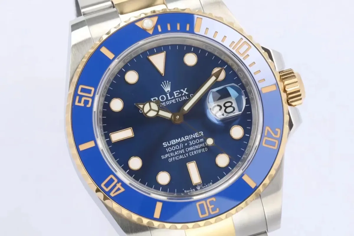AR Factory Rolex Submariner Date Blue Dial Ceramic Bezel Two-Tone Stainless Steel Watch