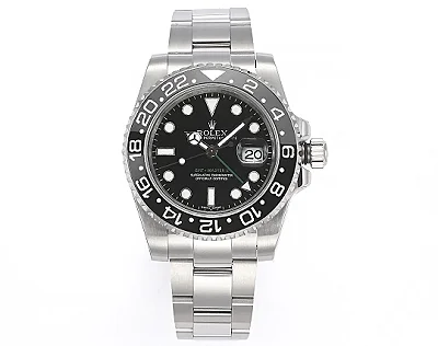 AR Factory Rolex GMT-Master II 40mm Black Dial Ceramic Bezel Stainless Steel Automatic Watch
