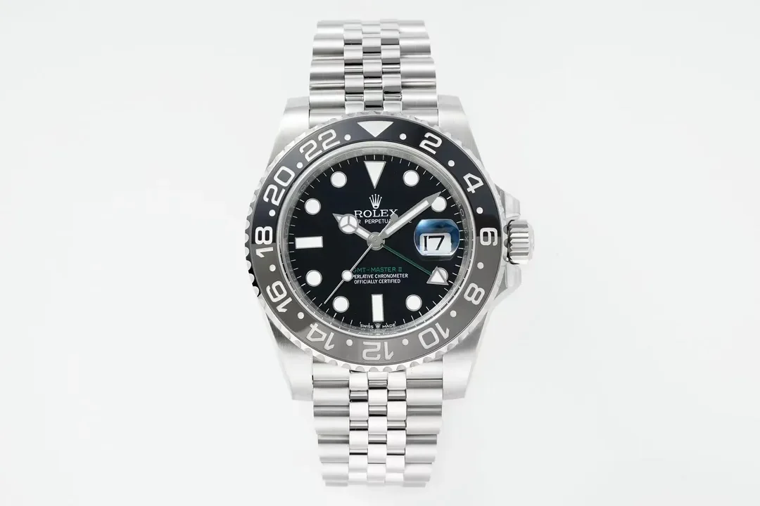 AR Factory Rolex GMT-Master II Batman 126710BLNR Black Dial Black/Blue Ceramic Bezel Jubilee Bracele