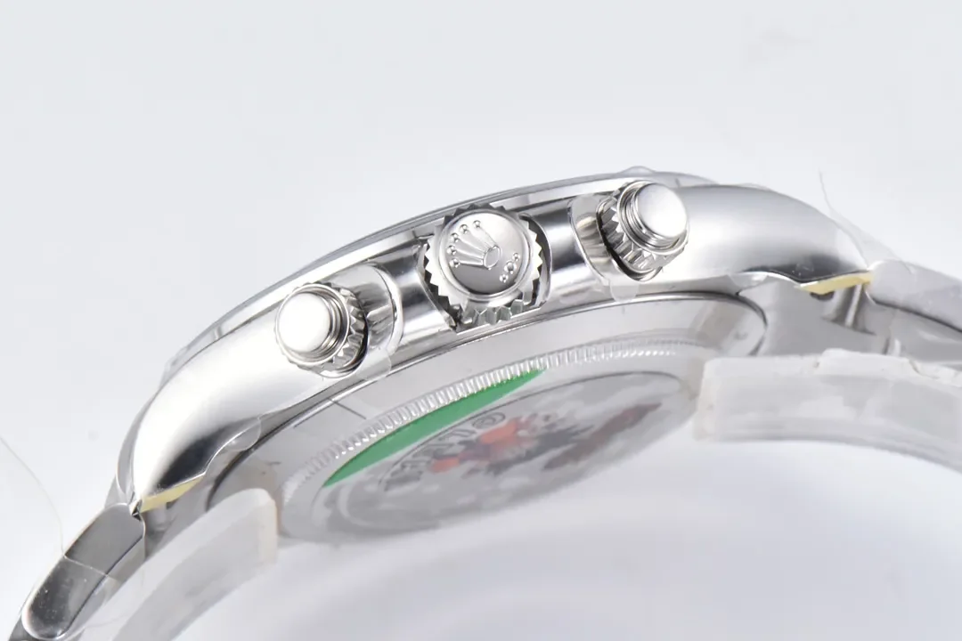 BT Factory Rolex Daytona Watch - Black Enamel Dial with Moissanite Diamonds by VSF Watches Brand