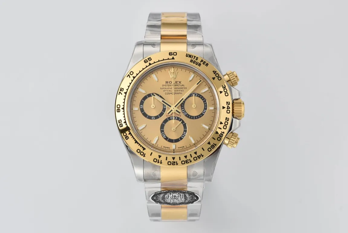 BT Factory Rolex Daytona with Black Enamel Dial and Moissanite Stones by VSF Watches Official Brand