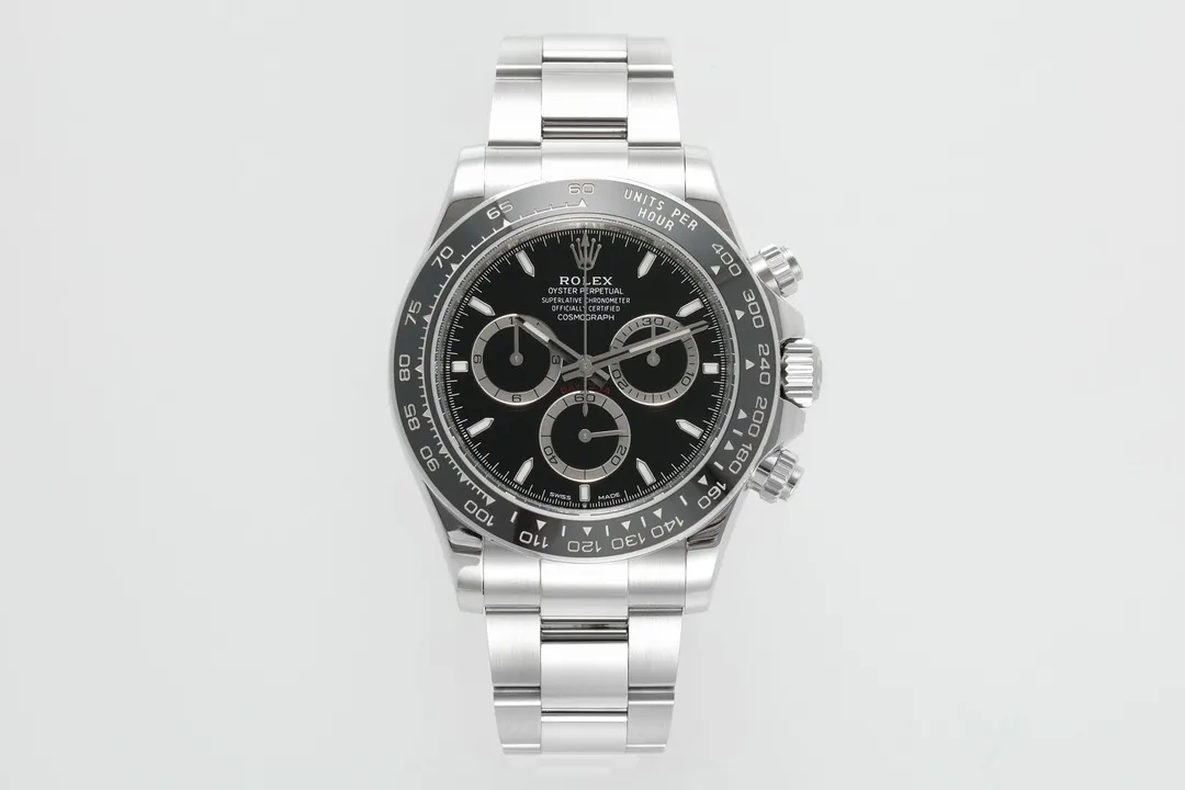 BT Factory Rolex Daytona M126500LN Perfect Edition - Silver Stainless Steel, Black Dial, VSF Watches Chronograph
