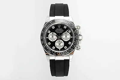 BT Factory Rolex Daytona - Black Dial, Stainless Steel Case, Rubber Strap VSF Watches Chronograph