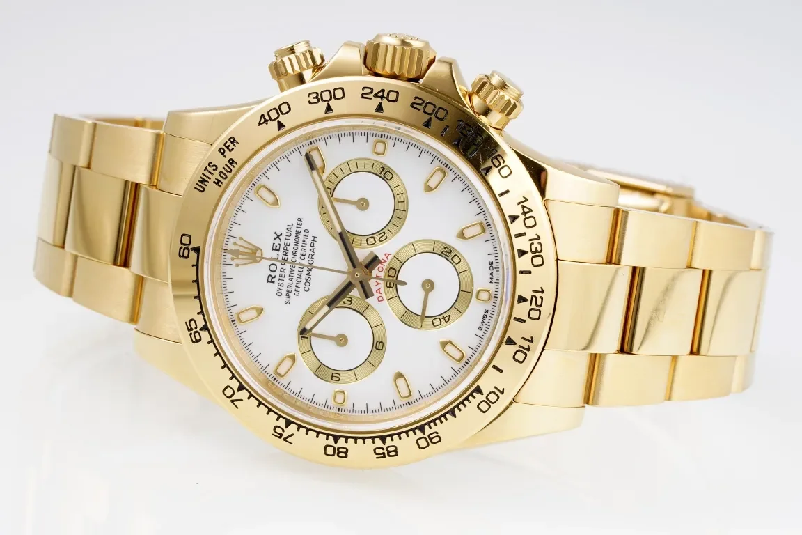 BT Factory Rolex Daytona 4130 Gold Full Gold Chronograph Watch - Swiss A-Grade VSF Watches Quality