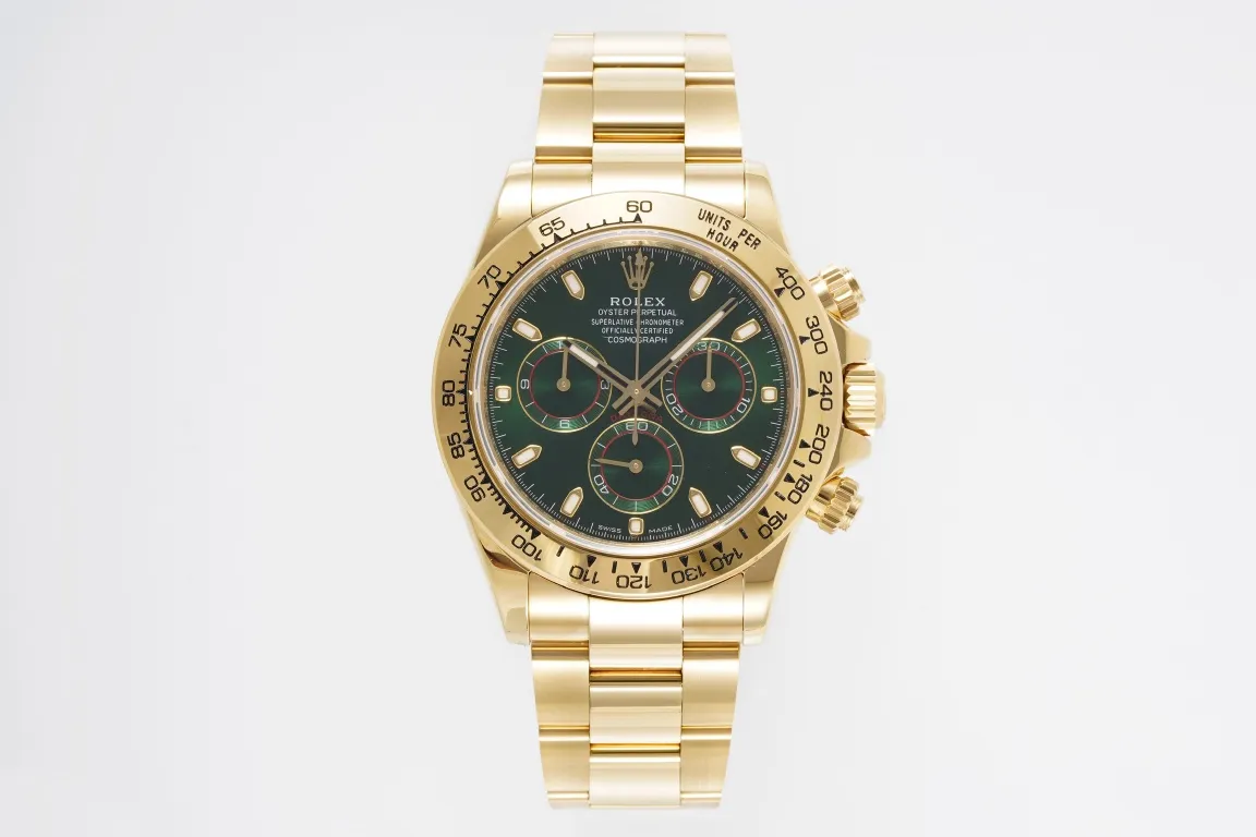 BT Factory Rolex Daytona 4130 - Gold with Green Dial - Premium VSF Luxury Watches Collection
