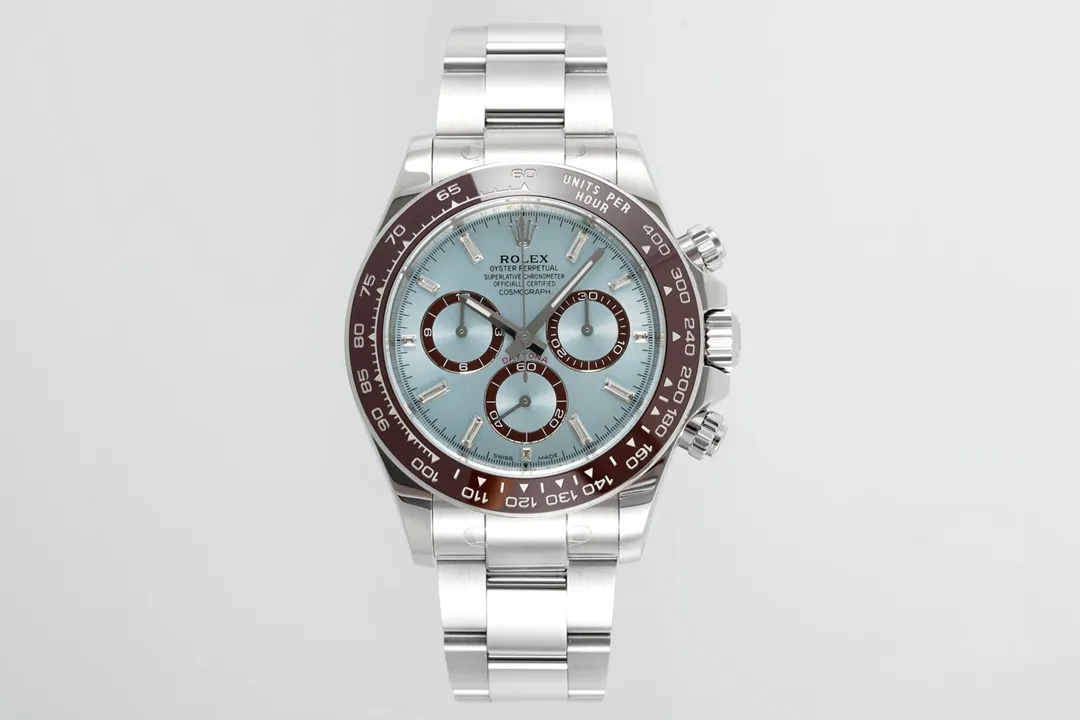 BT Factory Rolex Daytona - Silver Stainless Steel, Blue Dial, VSF Watches Premium Chronograph Collection