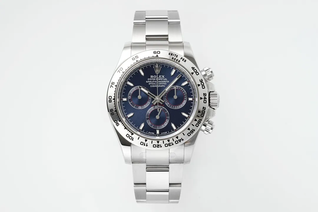 VS Factory Rolex Daytona Platinum Watch with Blue Dial - Limited Stock -Exclusive Collection
