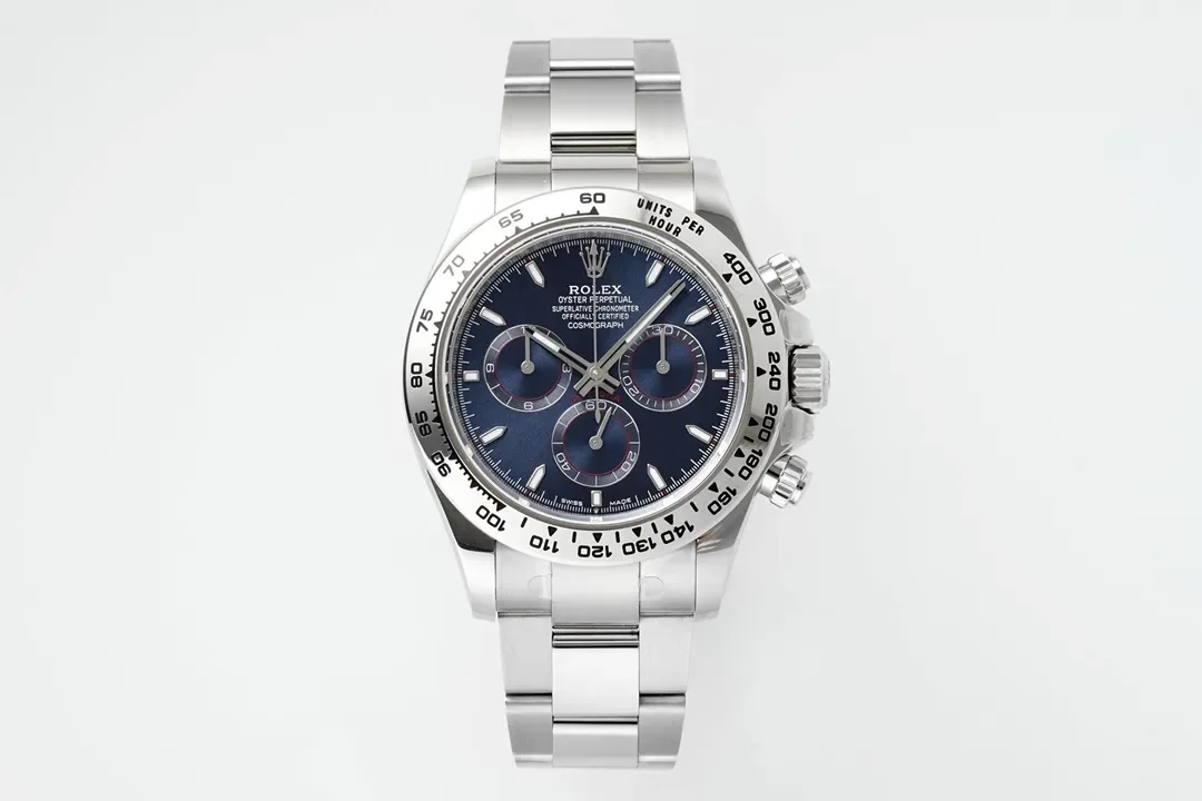 VS Factory Rolex Daytona Platinum Watch with Blue Dial - Limited Stock -Exclusive Collection