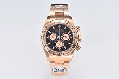 Rolex Daytona 116505 Full Rose Gold with Black Enamel Dial - Luxury Chronograph Watch