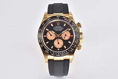 Rolex Daytona Little Devil - Black Dial, Gold Case, Rubber Strap