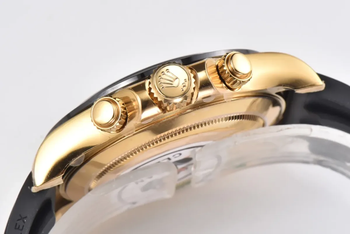VS Factory Rolex Daytona 116518 - Gold with Rubber Strap