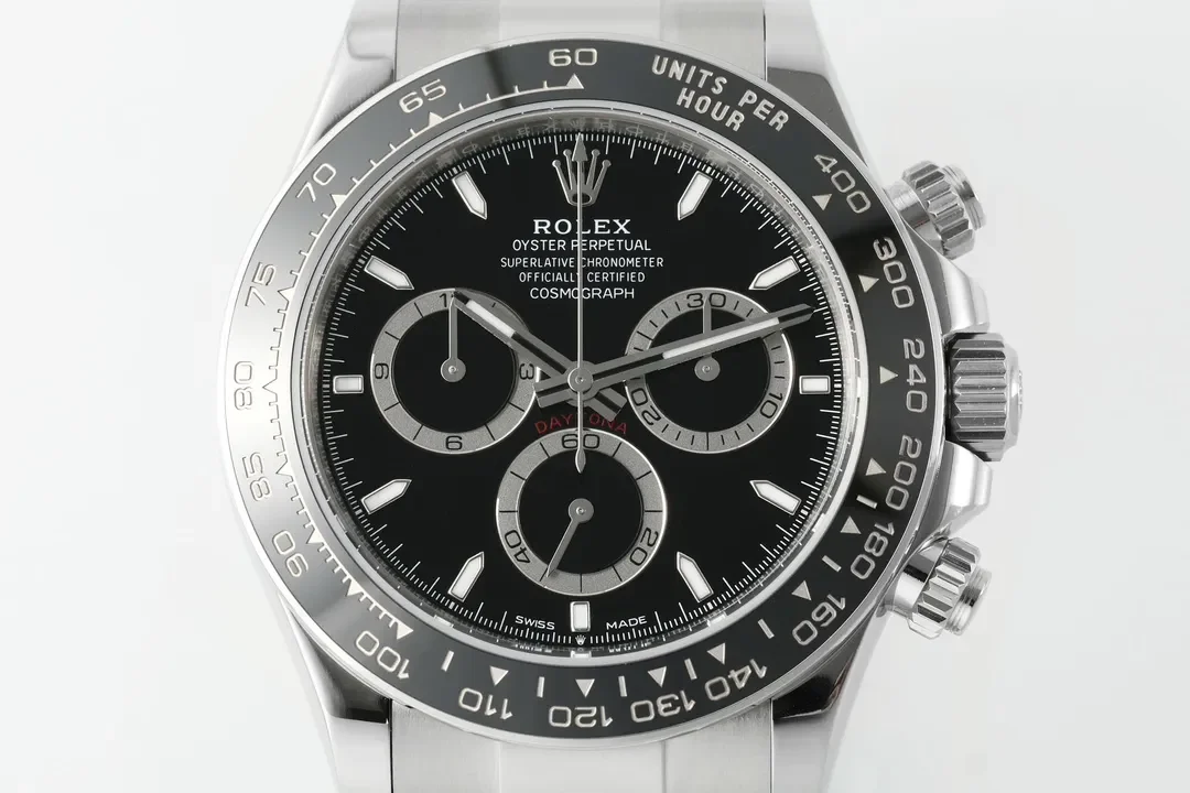 VS Factory Rolex Daytona M126500LN Perfect Edition - Silver Stainless Steel, Black Dial, Watches Chronograph
