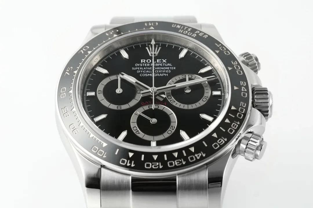 VS Factory Rolex Daytona M126500LN Perfect Edition - Silver Stainless Steel, Black Dial, Watches Chronograph