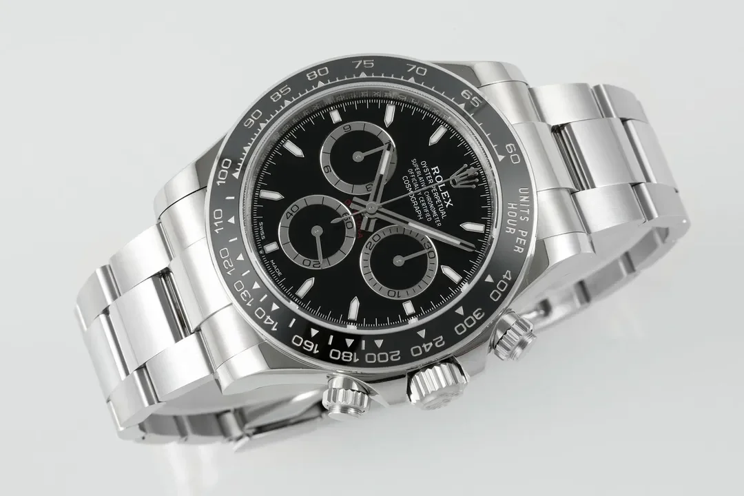 VS Factory Rolex Daytona M126500LN Perfect Edition - Silver Stainless Steel, Black Dial, Watches Chronograph