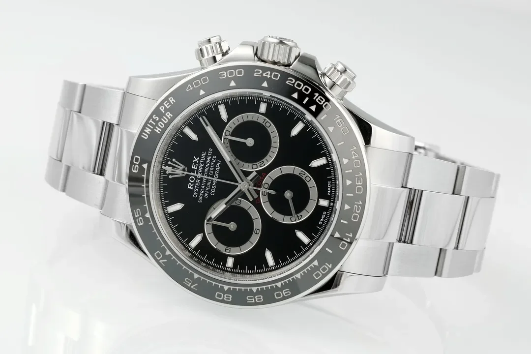 VS Factory Rolex Daytona M126500LN Perfect Edition - Silver Stainless Steel, Black Dial, Watches Chronograph
