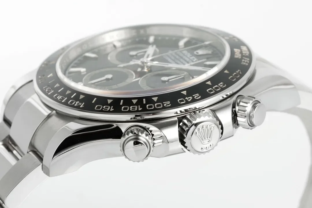 VS Factory Rolex Daytona M126500LN Perfect Edition - Silver Stainless Steel, Black Dial, Watches Chronograph