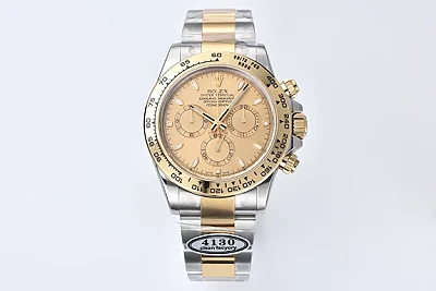 Rolex Daytona Two-Tone Champagne Dial Engraved Luxury Watch