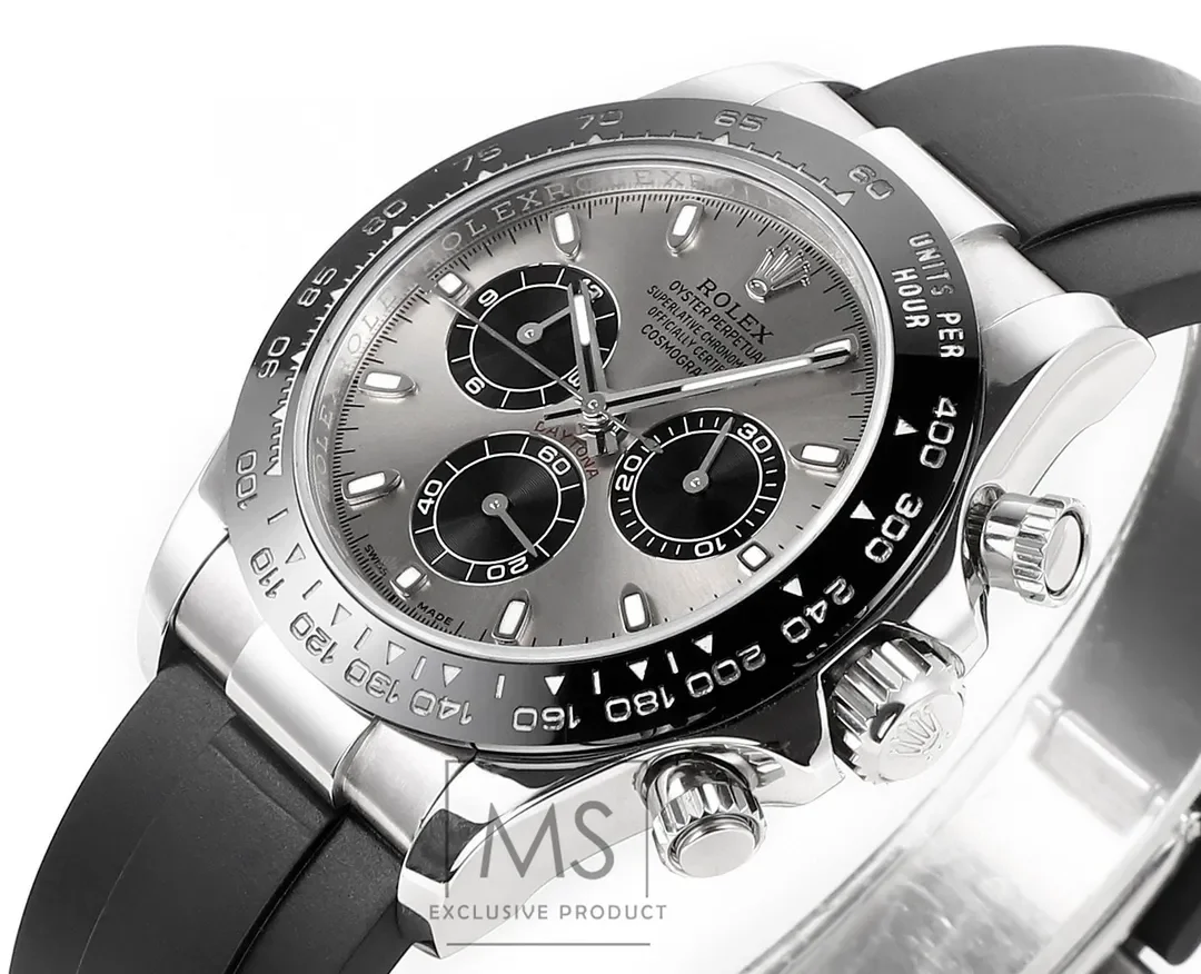 VS Factory Rolex Daytona 4130 - Black Rubber Strap, Panda Dial, Ultra-Thin Case by VSF Watches Official Store