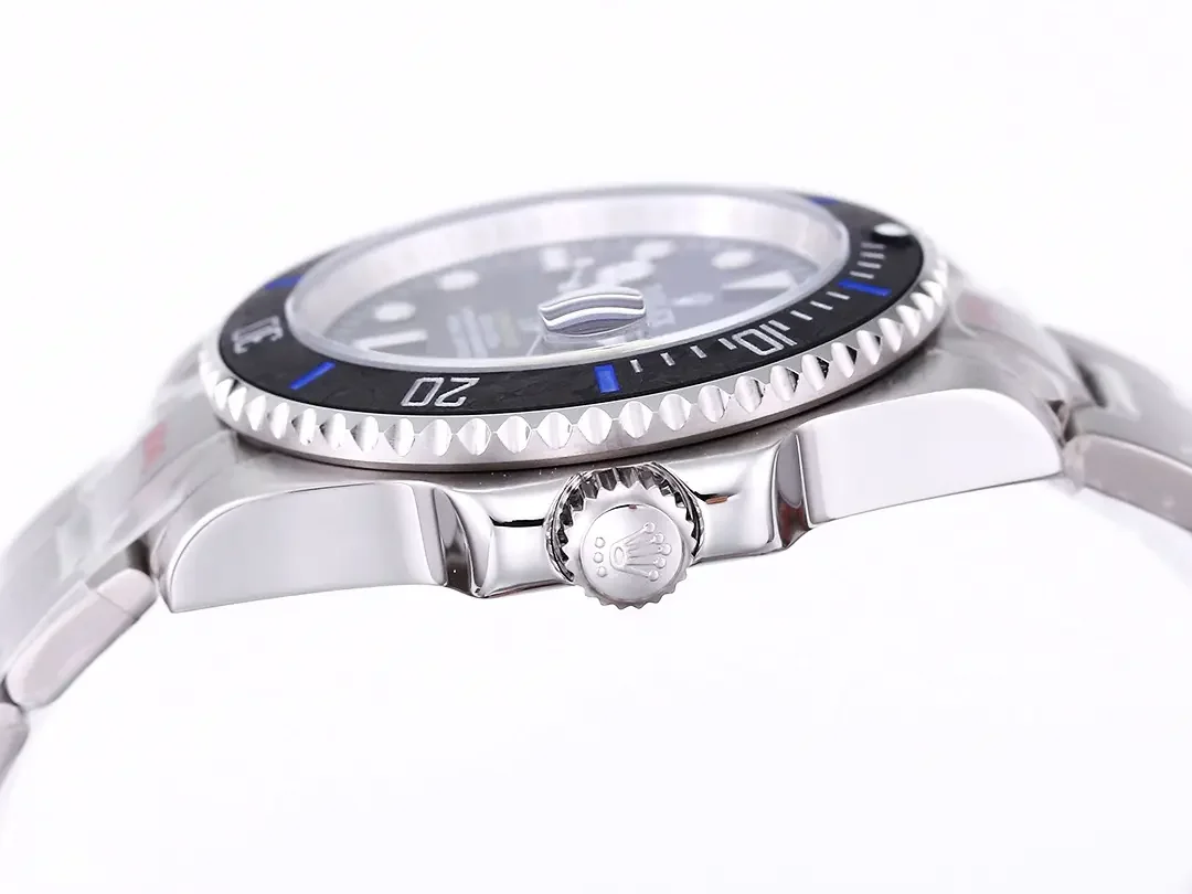 Rolex Submariner PARAKEET - Custom Blue Gradient Dial, Carbon Fiber Bezel, Stainless Steel Luxury Watch by VSF Watches