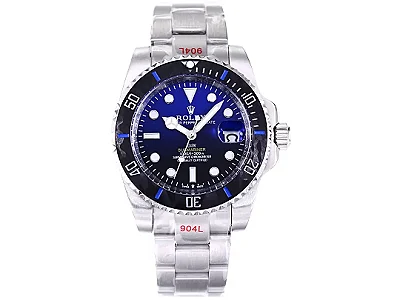 Rolex Submariner PARAKEET - Custom Blue Gradient Dial, Carbon Fiber Bezel, Stainless Steel Luxury Watch by VSF Watches