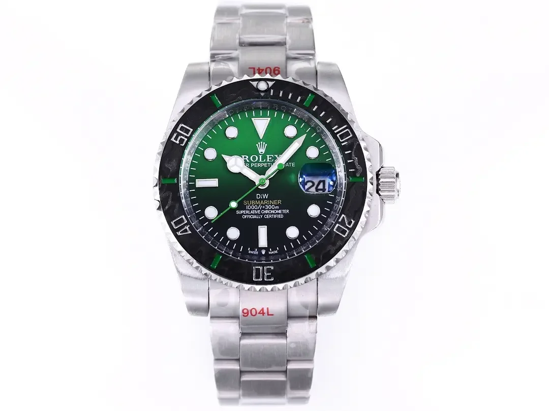Rolex Submariner PARAKEET - Custom Green Gradient Dial, Stainless Steel Luxury Watch by VSF Watches