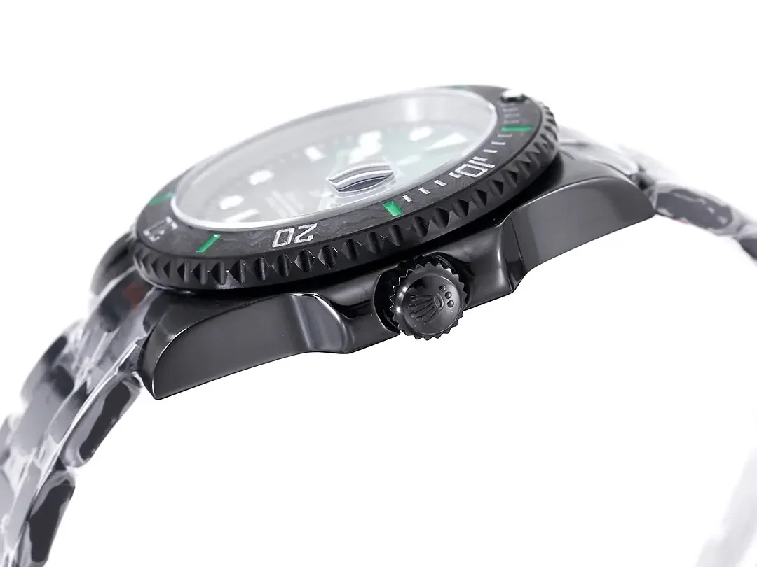VS Factory Rolex Submariner PARAKEET - Custom Black Carbon Fiber Bezel, Gradient Green Dial, 904L Steel by VSF Watches Official Store
