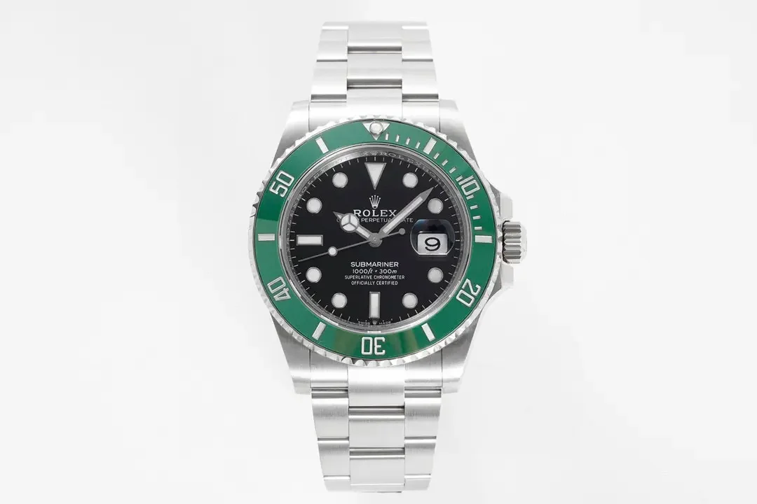 VS Factory Rolex Submariner 41MM Green Bezel Black Dial Stainless Steel Luxury Watch - Premium Timepiece