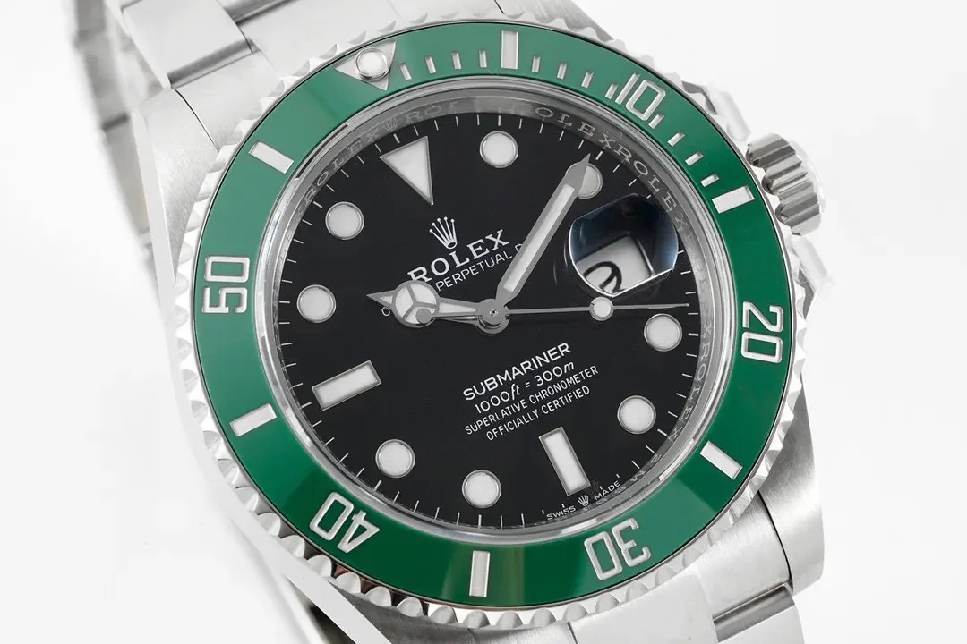 VS Factory Rolex Submariner 41MM Green Bezel Black Dial Stainless Steel Luxury Watch - Premium Timepiece