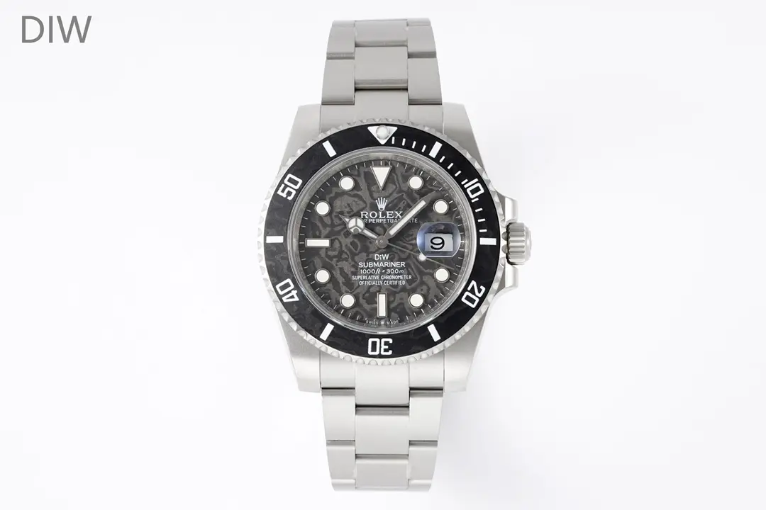 Rolex Submariner PARAKEET - Custom Black Carbon Fiber Dial, Premium Stainless Steel Timepiece