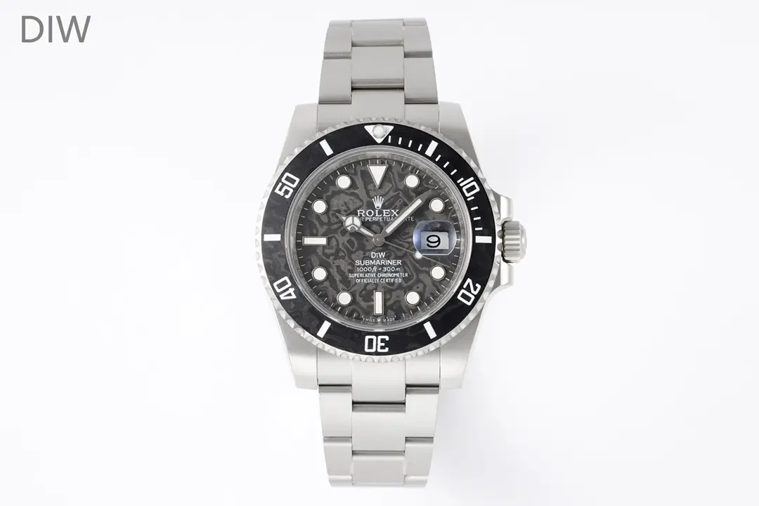 Rolex Submariner PARAKEET - Custom Black Carbon Fiber Dial, Premium Stainless Steel Timepiece