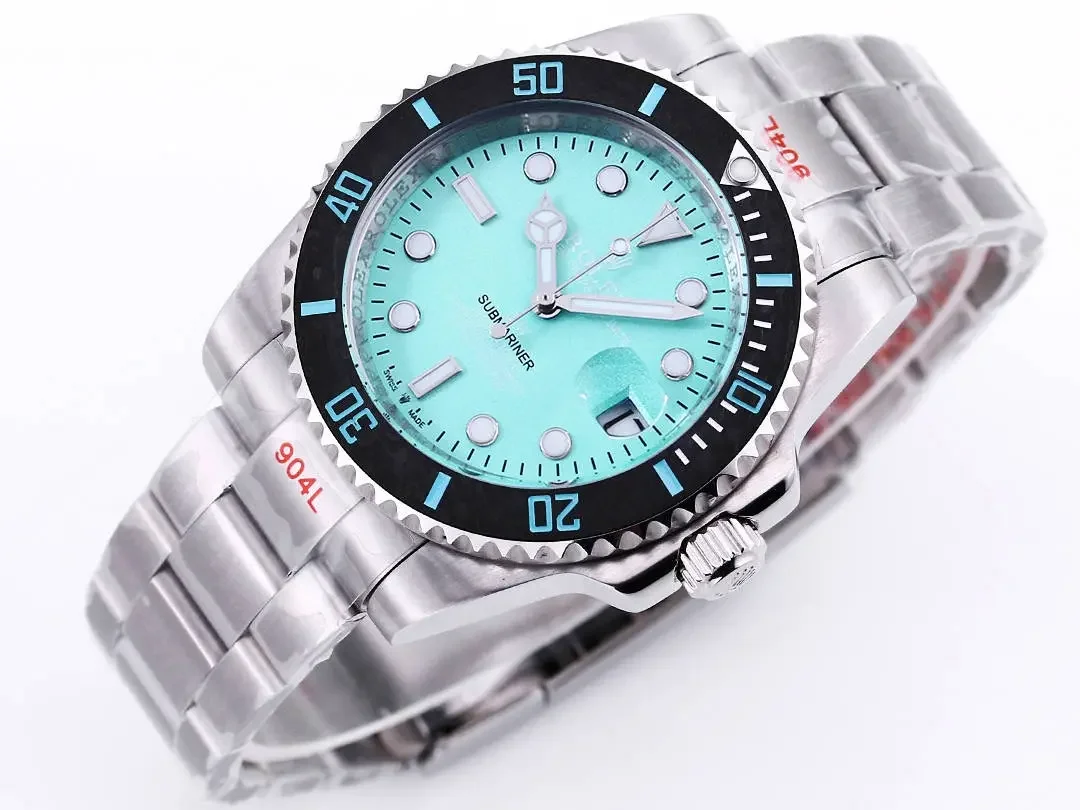 VS Factory Rolex Submariner PARAKEET Custom Watch - Gradient Green Dial, Carbon Fiber Bezel, Stainless Steel
