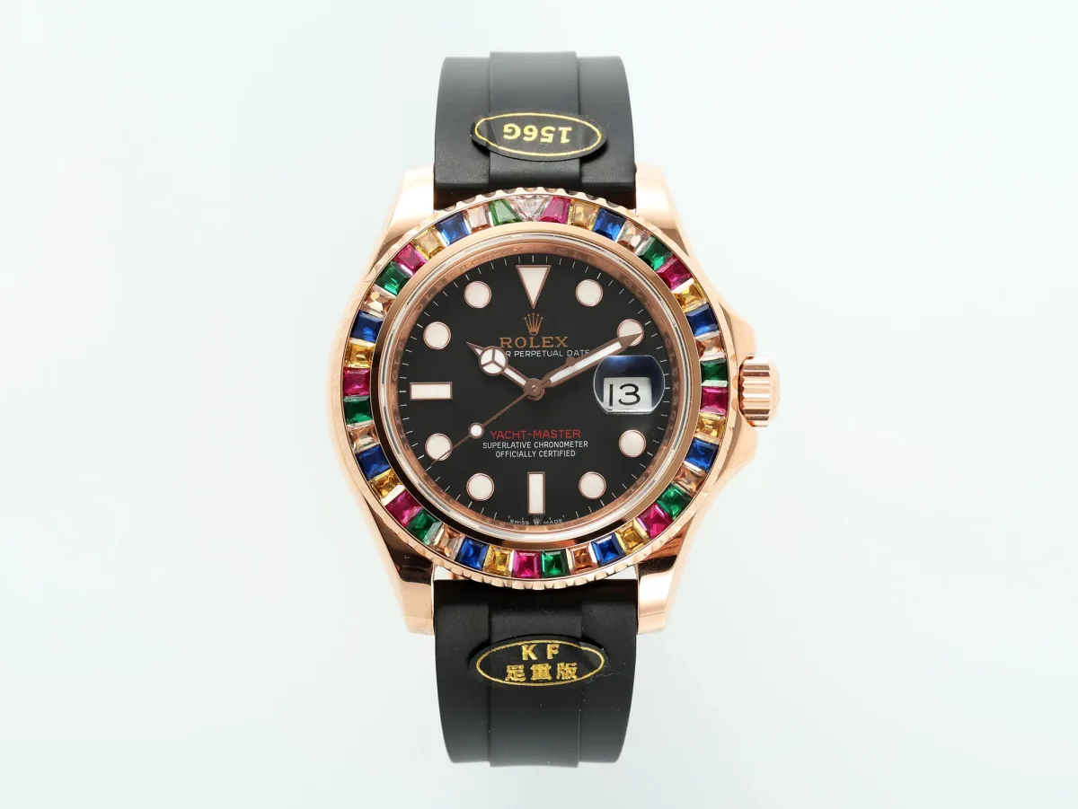 Rolex Yacht-Master Rose Gold Black Rubber - Premium