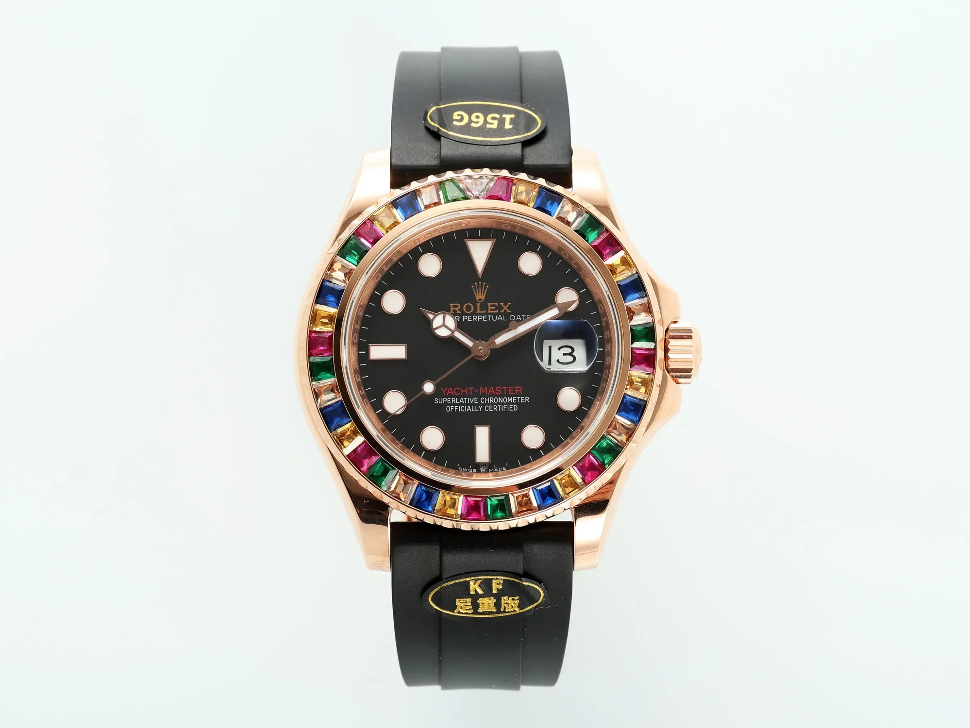 Rolex Yacht-Master Rose Gold Black Rubber - Premium