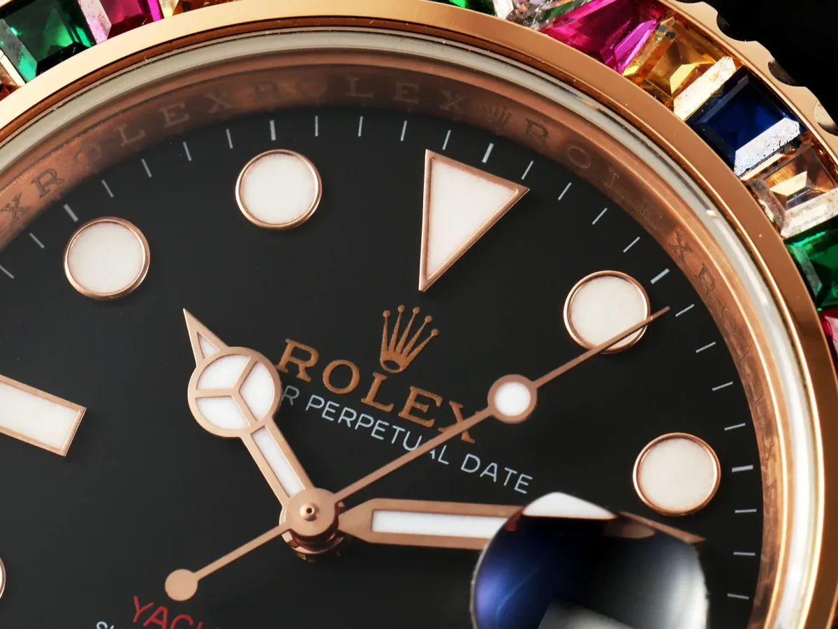 Rolex Yacht-Master Rose Gold Black Rubber - Premium
