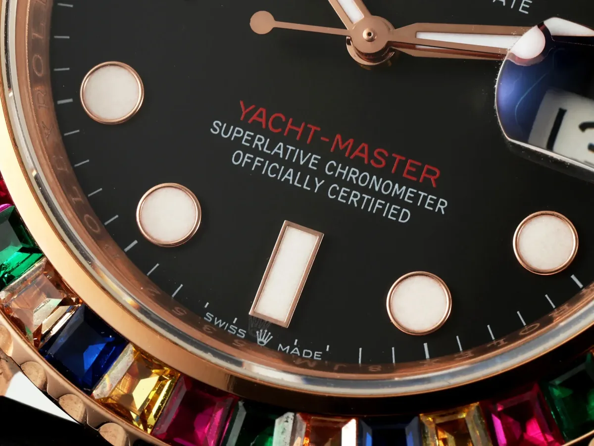 Rolex Yacht-Master Rose Gold Black Rubber - Premium