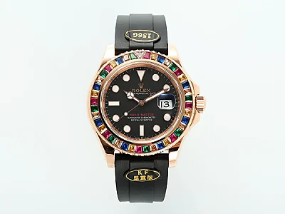 Rolex Yacht-Master Rose Gold Black Rubber - Premium
