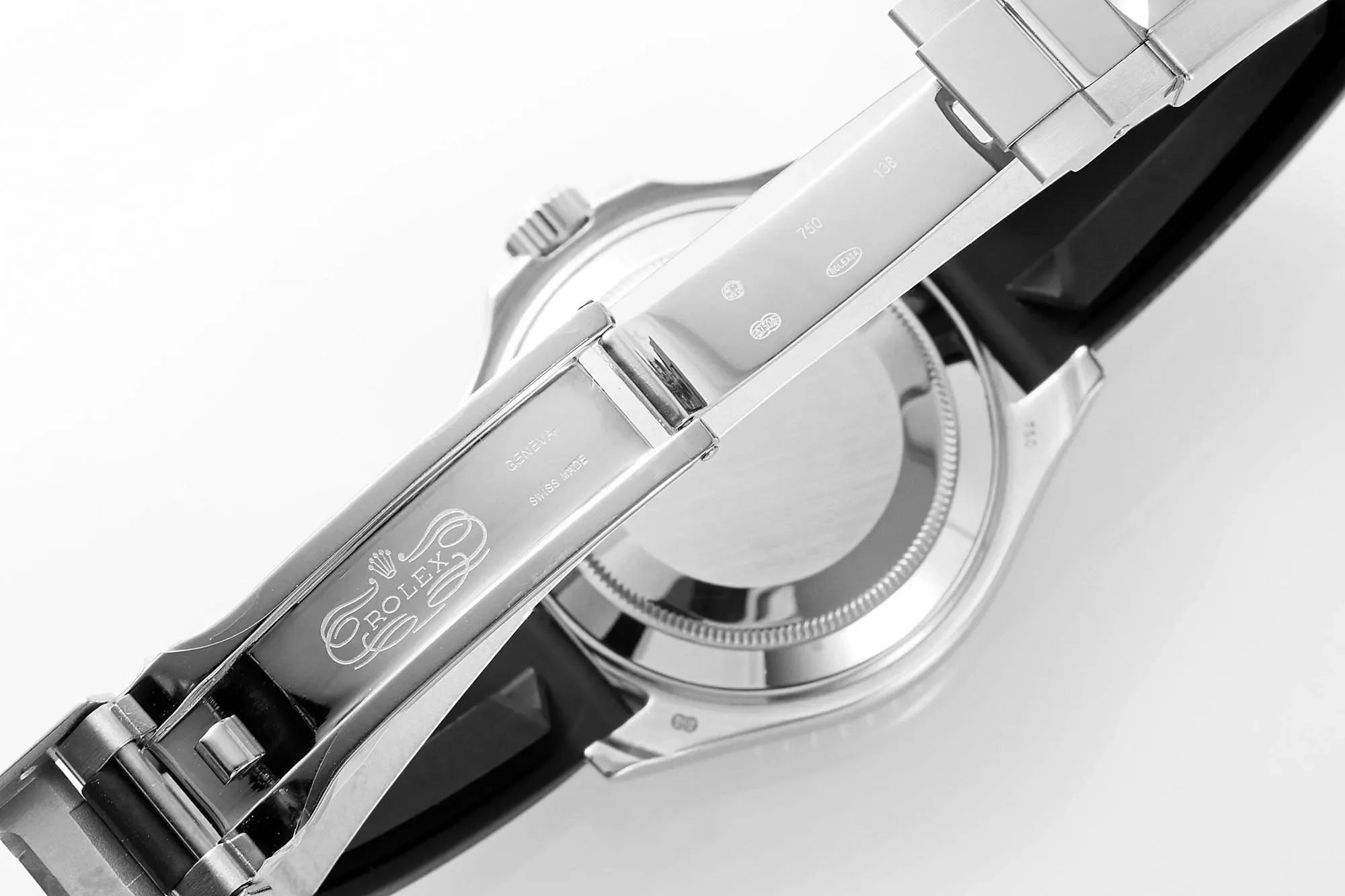 Rolex Yacht-Master "Heavy Edition" - Black Dial with Rainbow Bezel, Rubber Strap &amp; Premium Quality Craftsmanship