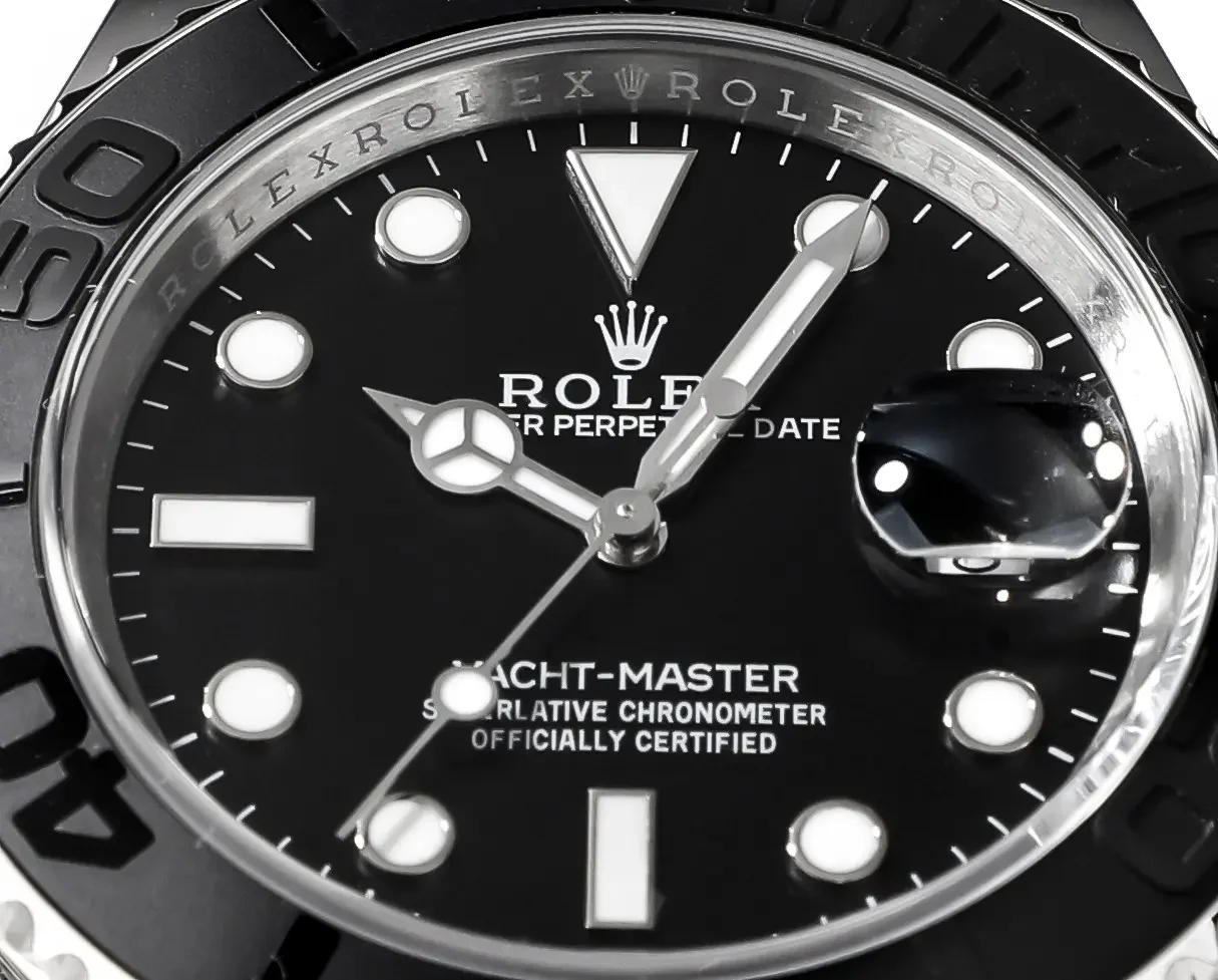 VS Factory Rolex Yacht-Master 42mm - Black Dial, Stainless Steel Case, Black Rubber Strap by VSF Watches Official Store