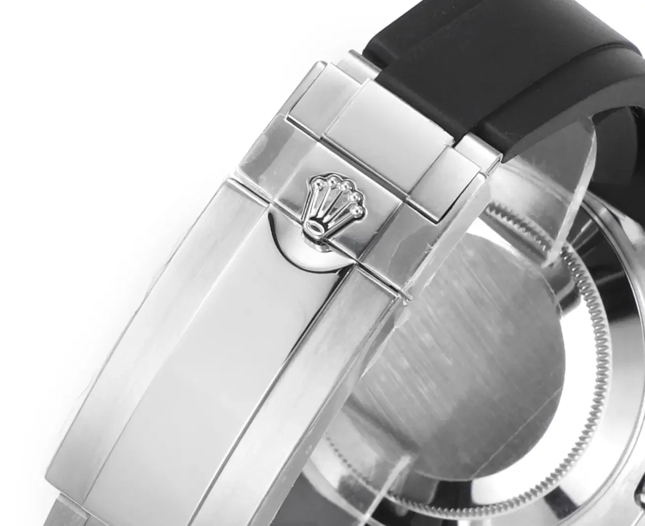 VS Factory Rolex Yacht-Master 42mm - Black Dial, Stainless Steel Case, Black Rubber Strap by VSF Watches Official Store