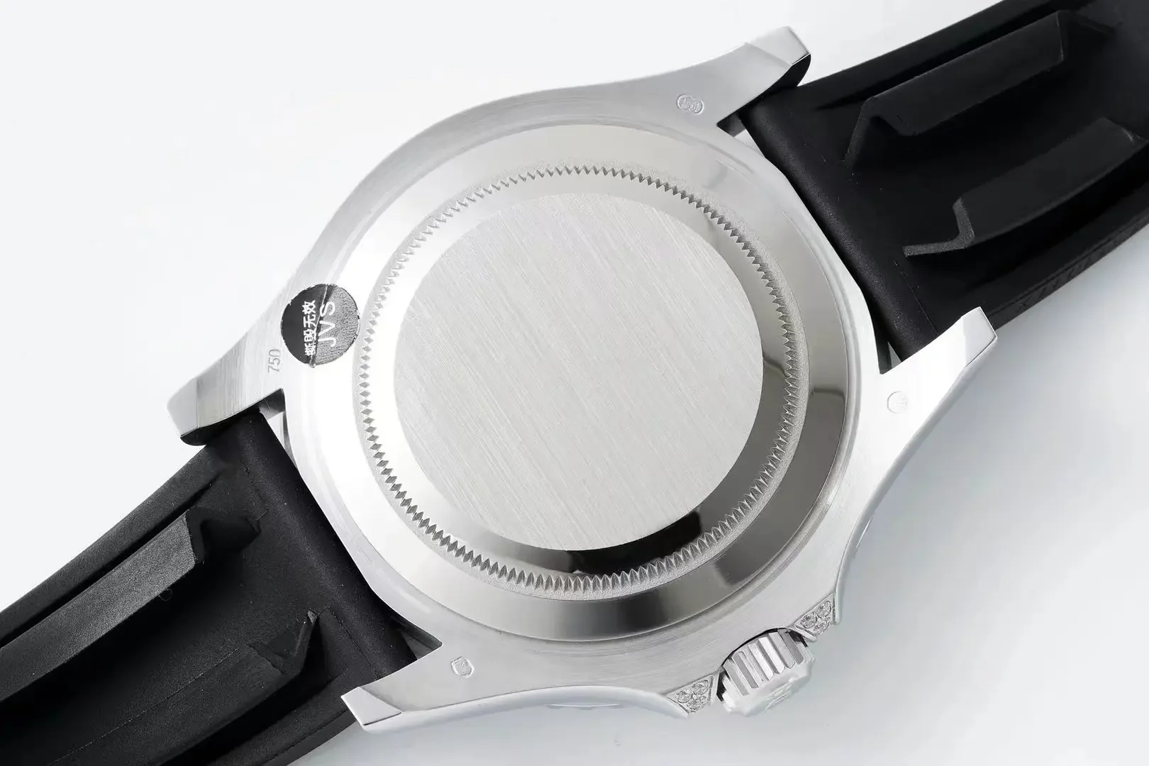 Rolex Yacht-Master 42mm Diamond Set Watch - Silver Dial with Black Rubber Strap