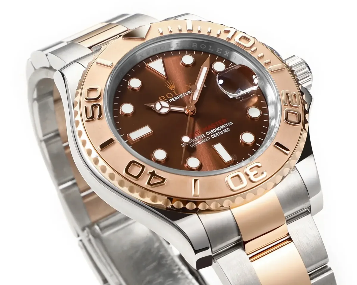 Rolex Yacht-Master 42 Rose Gold &amp; Stainless Steel Brown Dial VSF Luxury Watch Collection from VSF Watches