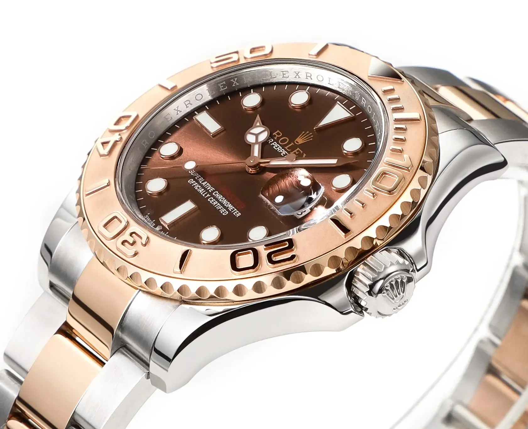 Rolex Yacht-Master 42 Rose Gold &amp; Stainless Steel Brown Dial VSF Luxury Watch Collection from VSF Watches