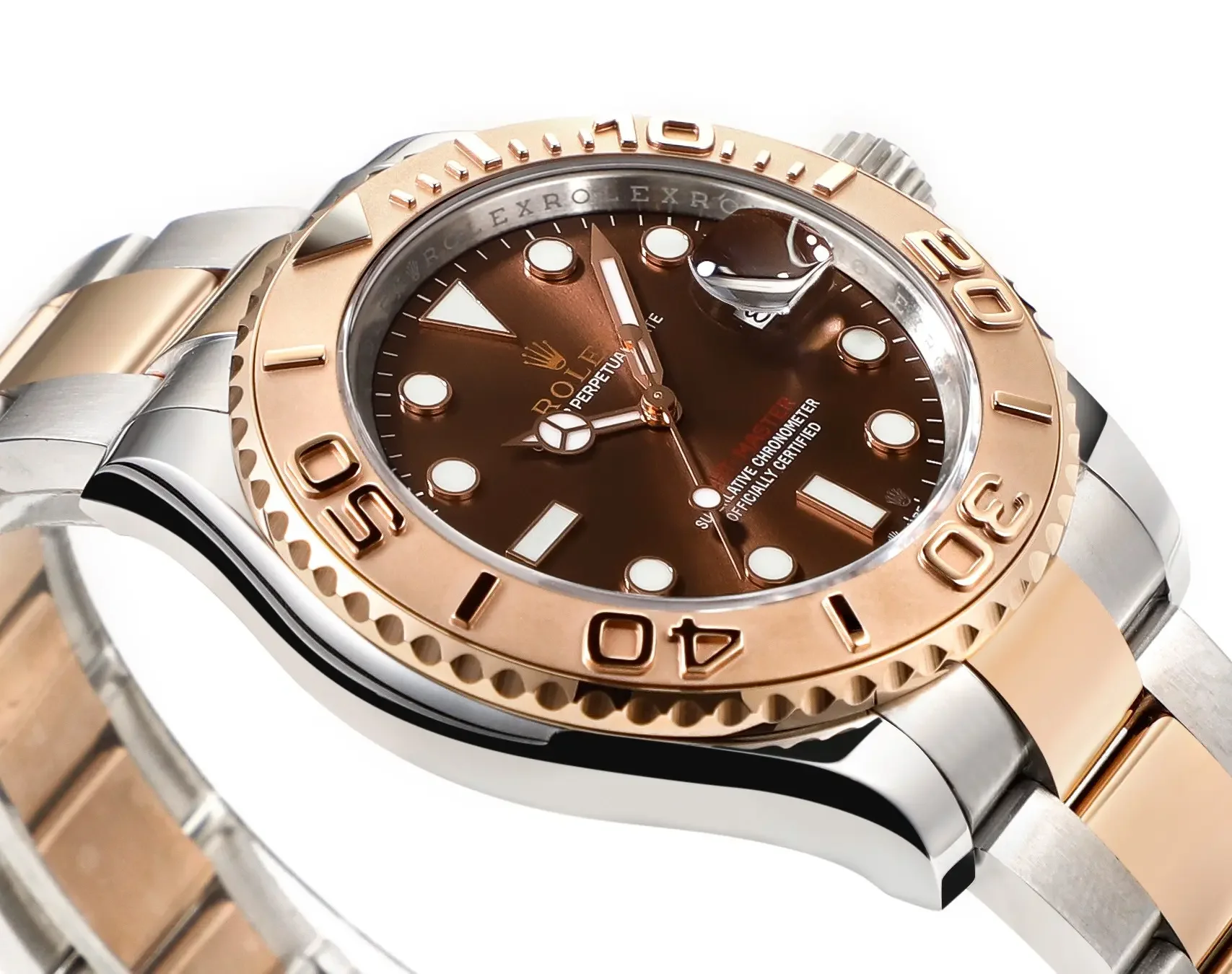Rolex Yacht-Master 42 Rose Gold &amp; Stainless Steel Brown Dial VSF Luxury Watch Collection from VSF Watches