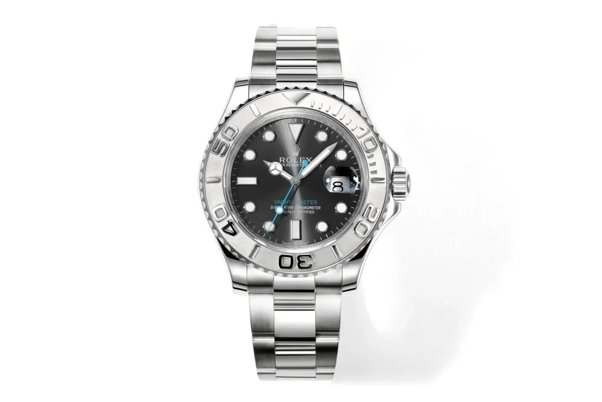 Rolex Yacht-Master  42 Stainless Steel Watch with Black Dial - Classic Elegant Watches Collection