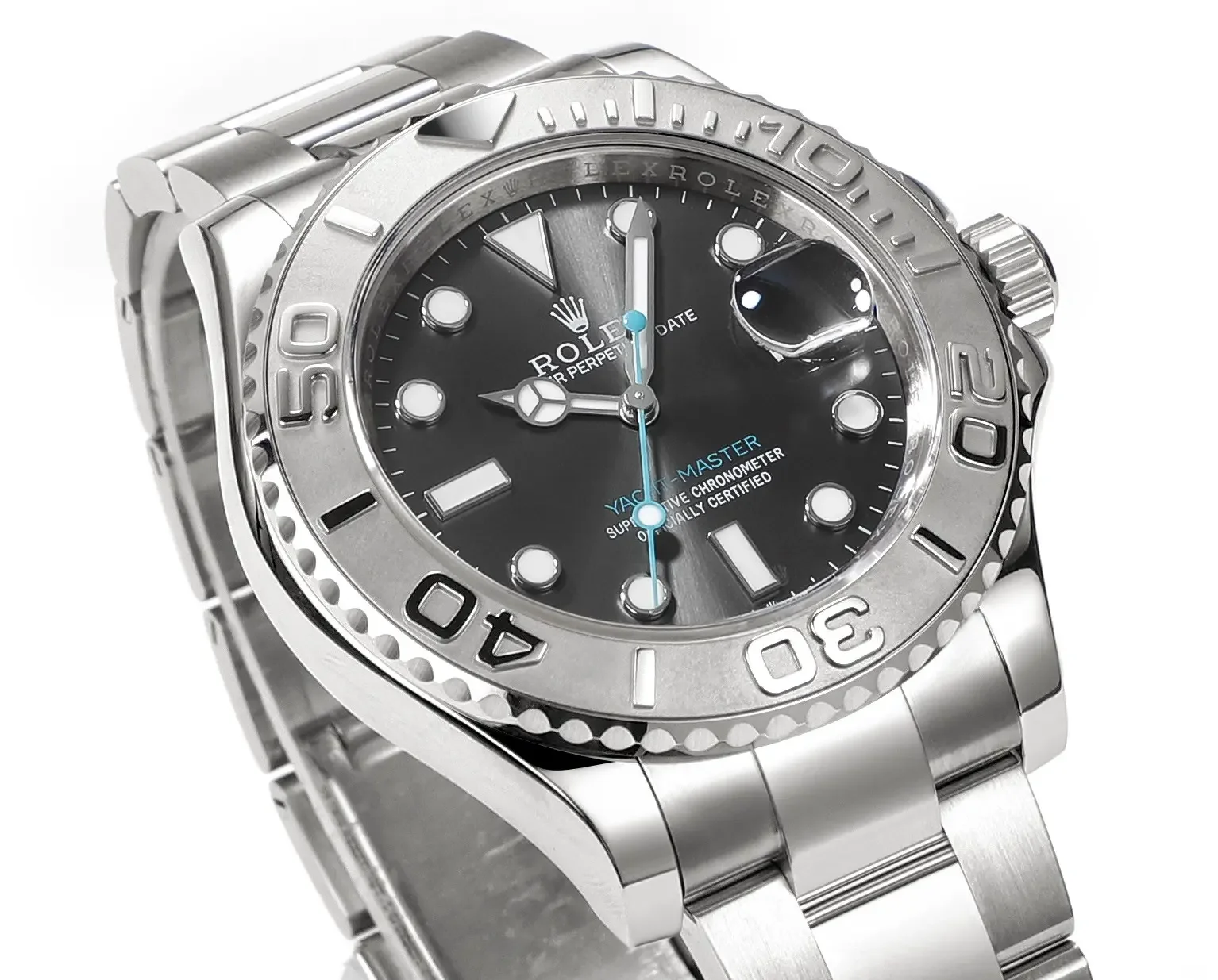Rolex Yacht-Master  42 Stainless Steel Watch with Black Dial - Classic Elegant Watches Collection