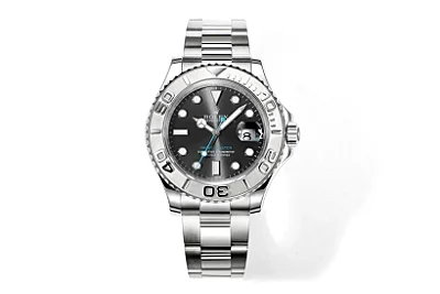 Rolex Yacht-Master  42 Stainless Steel Watch with Black Dial - Classic Elegant Watches Collection