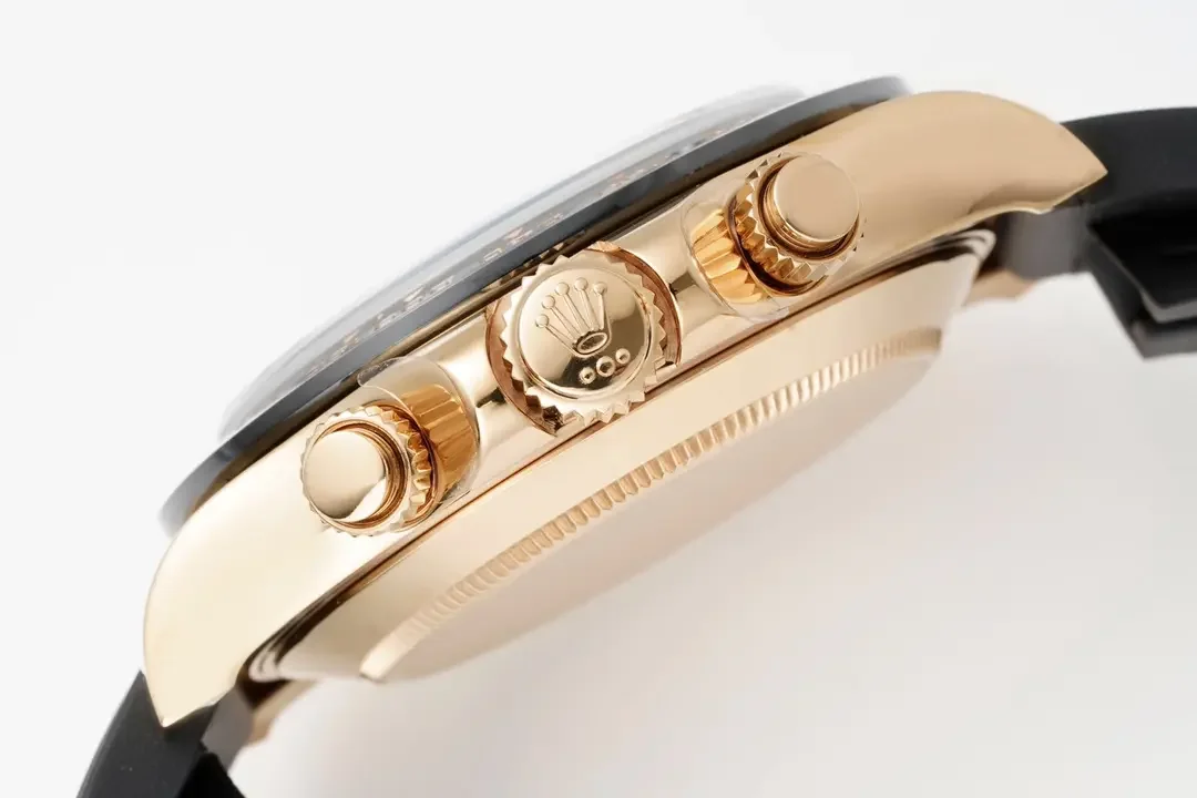 VS Factory Rolex Yacht-Master 40mm Rose Gold Black Dial Rubber Strap Automatic VSF Luxury Watch - Premium VSF Timepiece