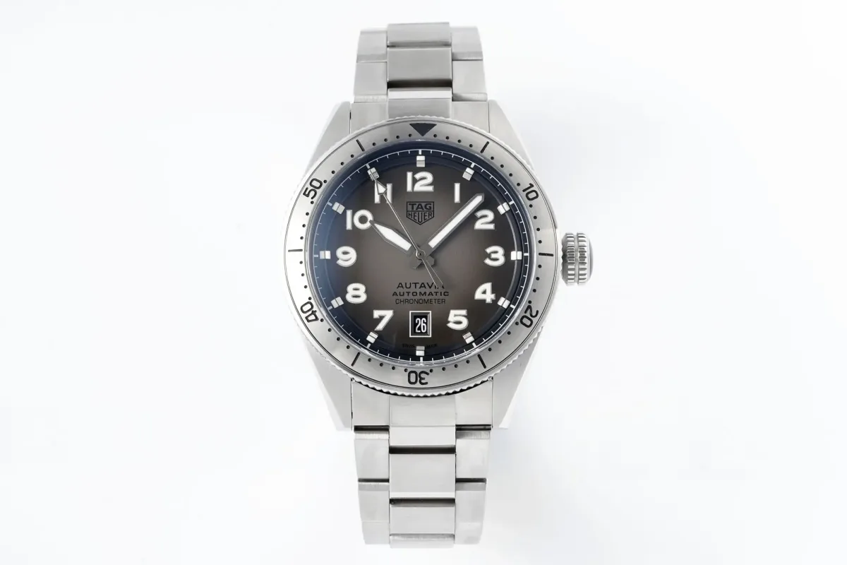 V6 Factory TAG Heuer Series Watch - Silver Stainless Steel, Grey Dial, Dress &amp; Casual Style, 100m Waterproof, SW200 Movement, Premium Super Clone Design